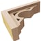 Ekena Millwork 3"W x 9"D x 6"H Classic Sheridan Rough Cedar Woodgrain TimberThane Corbel, Primed Tan CORUR03X09X06SHERCPR - alternate 3